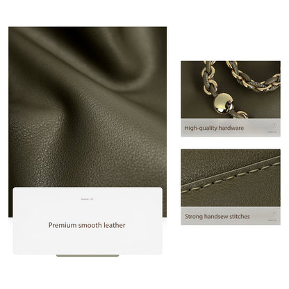 HANDSEWGIFT Leather Drawstring Chain Clutch DIY Kit