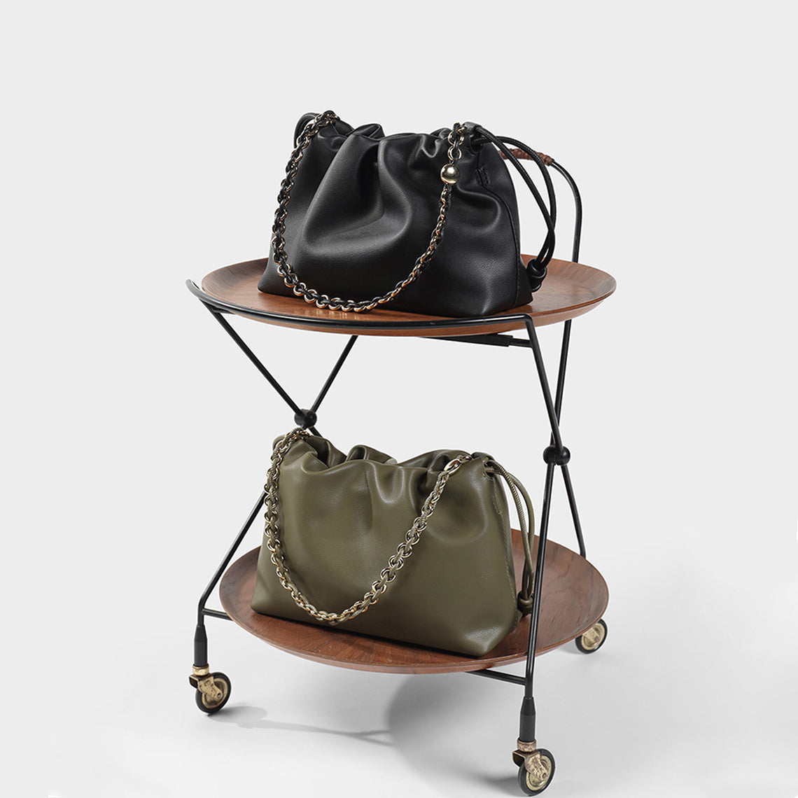 Black & Green Handbag for Women | Make Your Own Bags with POPSEWING Kits