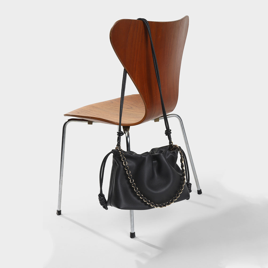 DIY Crossbody Bag in Black | Handmade Classic Chain Bag for Women - POPSEWING®