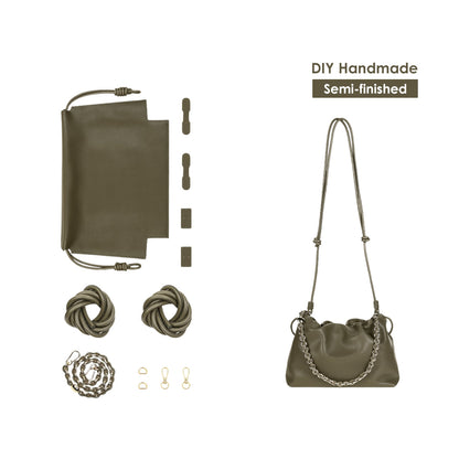 DIY handmade kit patterns for a green handbag clutch - POPSEWING®