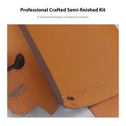 HANDSEWGIFT Top Grain Leather Dustbag Recycle Platinum Bag DIY Kit