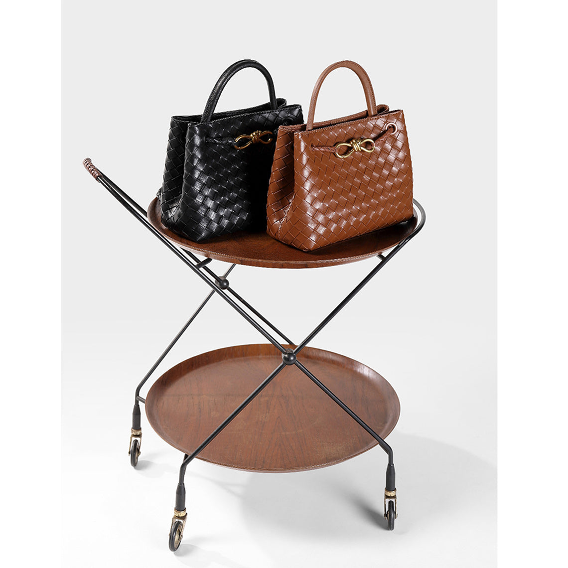 HANDSEWGIFT Leather Small Intrecciato Tote DIY Kits