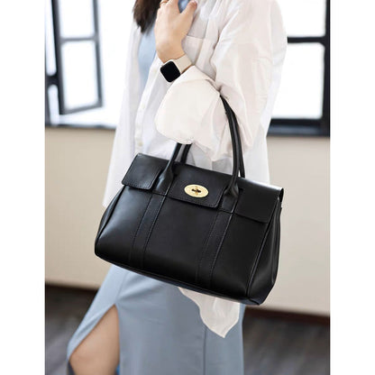 HANDSEWGIFT Leather Women Work Tote Bag DIY Kit