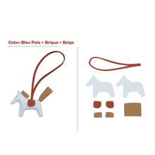 Load image into Gallery viewer, HANDSEWGIFT Sheep Leather Color Horse Purse Charm DIY Kit
