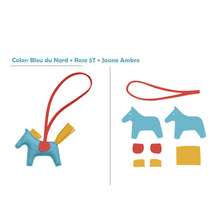Load image into Gallery viewer, HANDSEWGIFT Sheep Leather Color Horse Purse Charm DIY Kit
