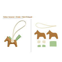 Load image into Gallery viewer, Customized Leather Horse Charm Kit Pony Pendant
