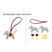 Load image into Gallery viewer, HANDSEWGIFT Sheep Leather Color Horse Purse Charm DIY Kit
