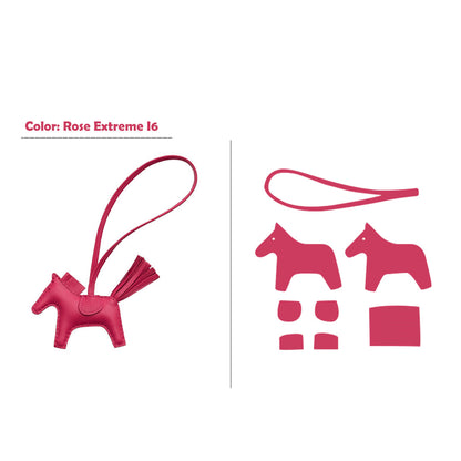 HANDSEWGIFT Sheep Leather Color Horse Purse Charm DIY Kit
