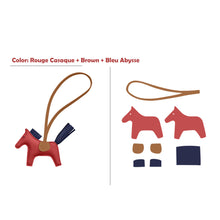 Load image into Gallery viewer, HANDSEWGIFT Sheep Leather Color Horse Purse Charm DIY Kit
