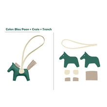 Load image into Gallery viewer, HANDSEWGIFT Sheep Leather Color Horse Purse Charm DIY Kit
