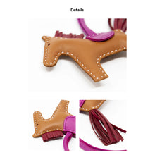 Load image into Gallery viewer, Handmade Little Horse Bag Charm Details | Fun Leather Projects - POPSEWING®
