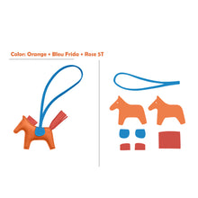 Load image into Gallery viewer, HANDSEWGIFT Sheep Leather Color Horse Purse Charm DIY Kit
