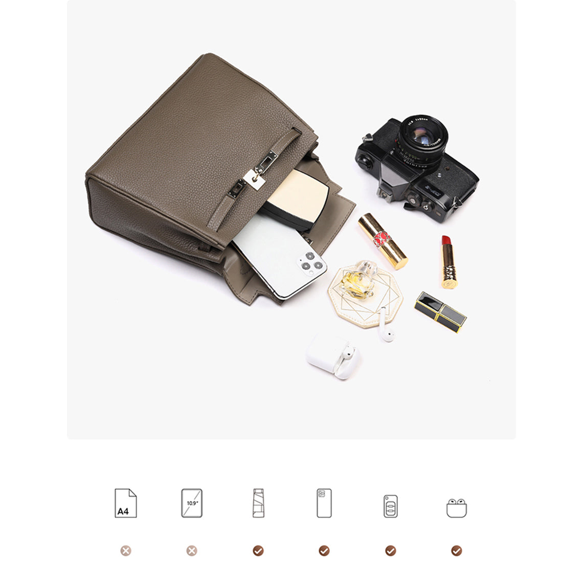 HANDSEWGIFT Top Grain Leather New Kelli Bag DIY Kit