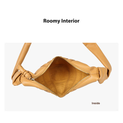 HANDSEWGIFT Leather Croissant Shoulder Bag DIY Kit