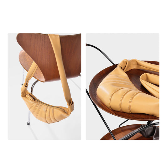 HANDSEWGIFT Leather Croissant Shoulder Bag DIY Kit