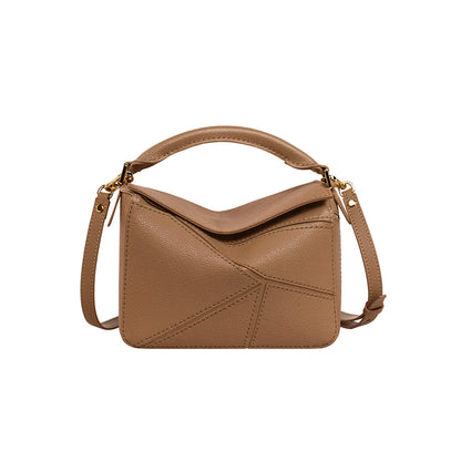 HANDSEWGIFT Leather Geometry Crossbody Bag DIY Kit