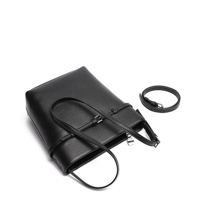 Vintage Leather Bucket Bag | Minimalist Old Money Tote