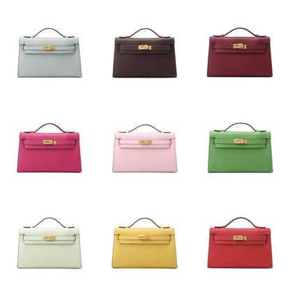 Epsom Leather Handbag Pochette Woman Shoulder Bag New Colors