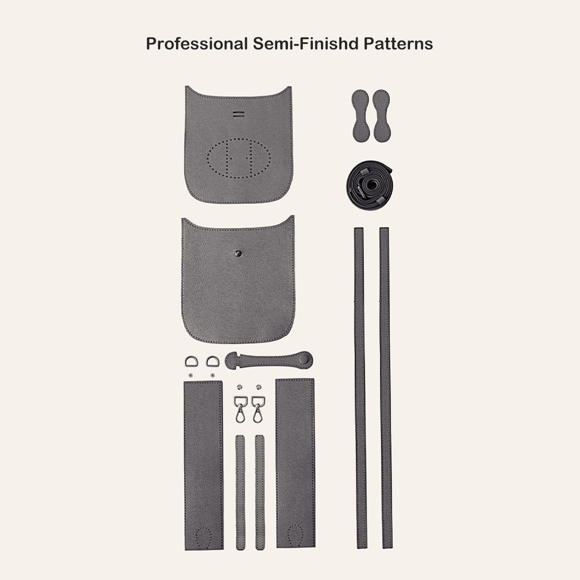 HANDSEWGIFT Eveline Bag Leather Mini Crossbody Bag DIY Kit