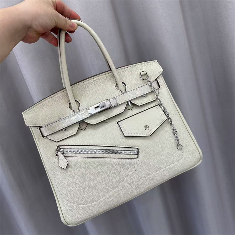 Off-white and Top Grain Leather