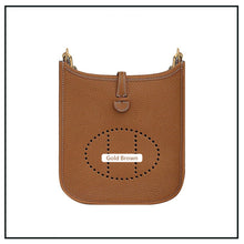 画像をギャラリービューアに読み込む, Gold Brown Evelyne Bag | DIY Hermes Bag Leather Kit - Mini Size  | POPSEWING®
