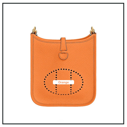 Orange Evelyne Bag | DIY Hermes Bag Leather Kit - Mini Size | POPSEWING®