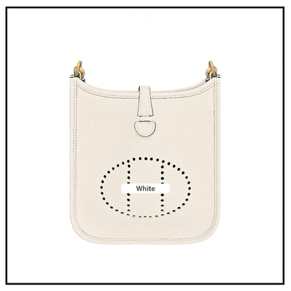 White Evelyne Bag | DIY Hermes Bag Leather Kit - Mini Size | POPSEWING®