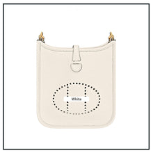 画像をギャラリービューアに読み込む, White Evelyne Bag | DIY Hermes Bag Leather Kit - Mini Size | POPSEWING®
