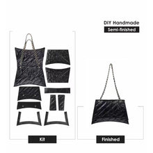 Load image into Gallery viewer, DIY Bag Kit Leather | Inspired Crush Hourglass Bag - POPSEWING®
