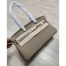 Load image into Gallery viewer, Top Grain Leather Inspired Berkin Long Handle Shoulder Bag 40cm
