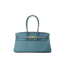 Load image into Gallery viewer, Top Grain Leather Inspired Berkin Long Handle Shoulder Bag 40cm
