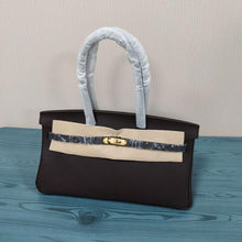 Load image into Gallery viewer, Top Grain Leather Inspired Berkin Long Handle Shoulder Bag 40cm
