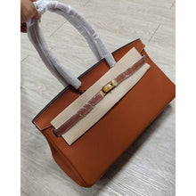 Load image into Gallery viewer, Top Grain Leather Inspired Berkin Long Handle Shoulder Bag 40cm
