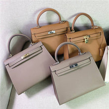 Load image into Gallery viewer, Top Grain Leather Epsom Inspired Kelly Handbag
