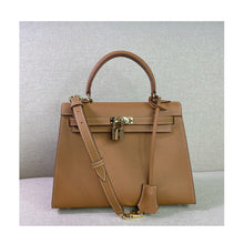 Load image into Gallery viewer, Top Grain Leather Epsom Inspired Kelly Handbag
