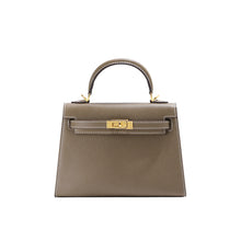 Load image into Gallery viewer, Top Grain Leather Epsom Inspired Kelly Handbag
