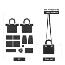 Load image into Gallery viewer, Leather Bag Making Kit Tote Bag Kit | Inspired Lady Dior Bag DIY Kit - POPSEWING™
