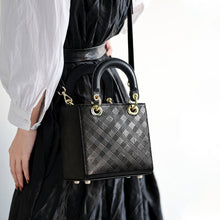 Load image into Gallery viewer, Handmade Leather Tote Handbag Black for Women | Inspired Designer Lady Handbag - POPSEWING™
