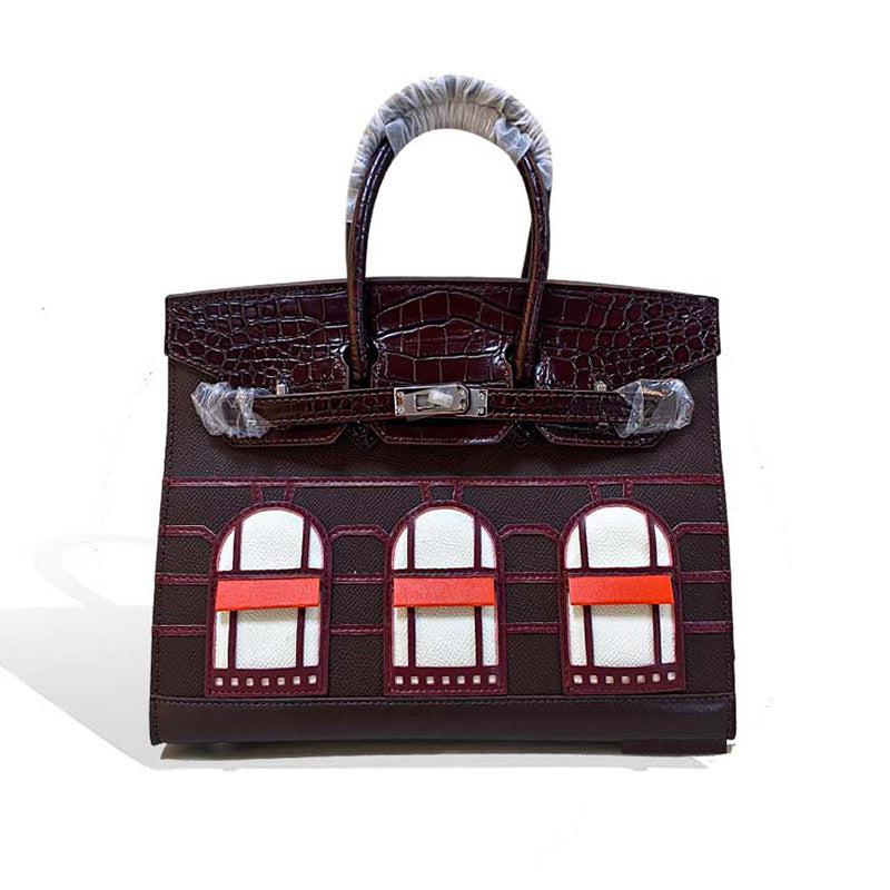 Inspired Faubourg Berkin House Matte Leather Purse Bag