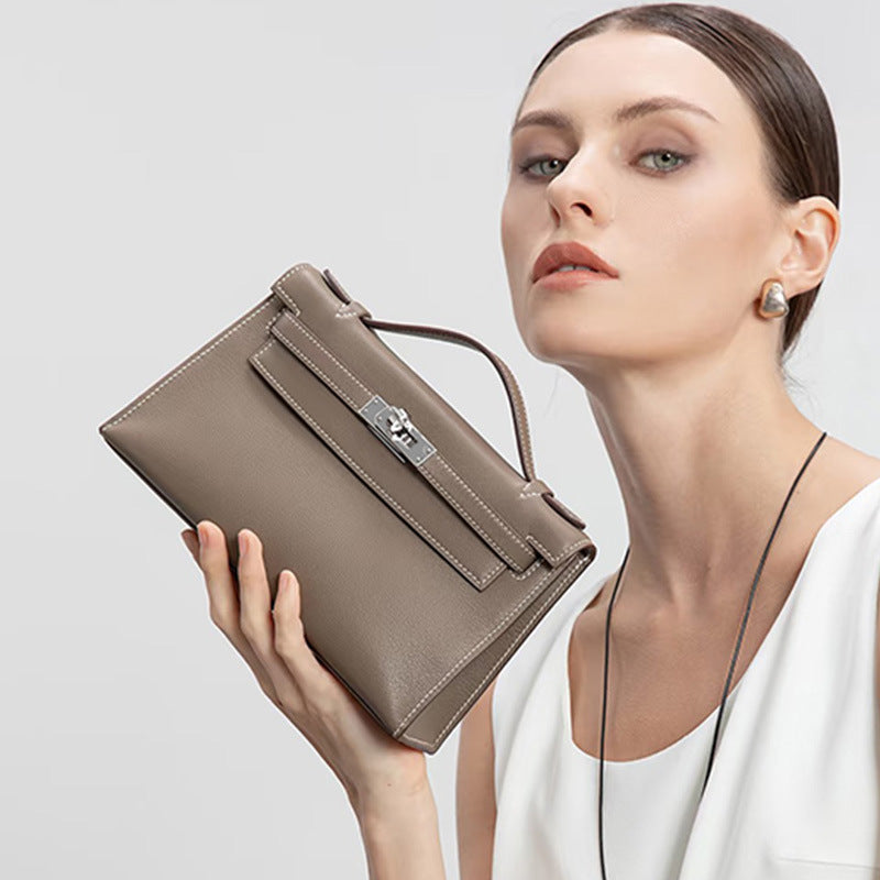 Swift Leather Handbag Pochette Woman Shoulder Bag