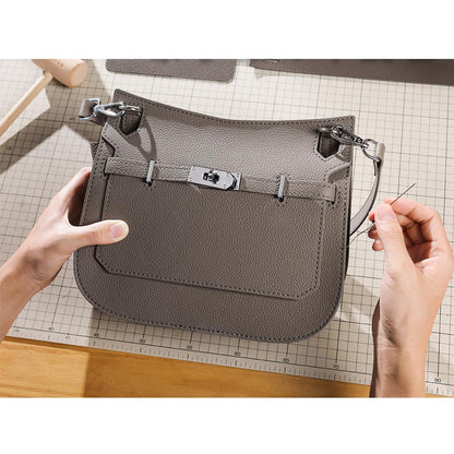 HANDSEWGIFT Top Grain Leather Jypsiere Crossbody Bag DIY Kit