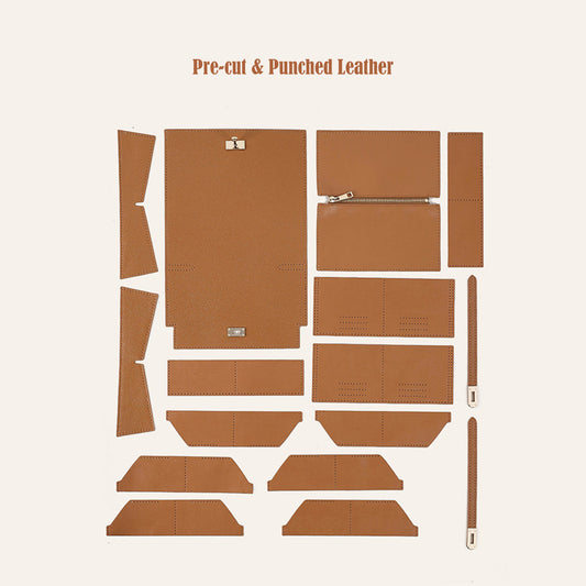 HANDSEWGIFT Leather Kelli Long Wallet DIY Kit