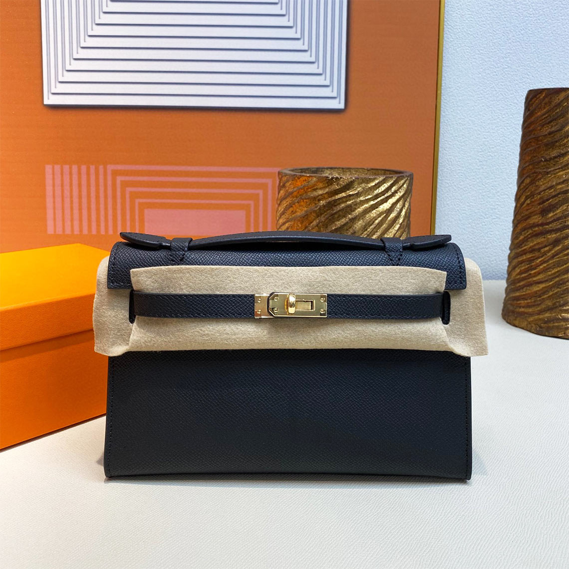 Dark blue Kelly Bag