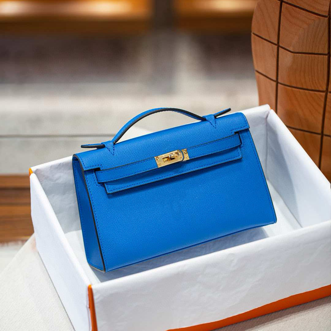 Bright Blue Kelly Bag
