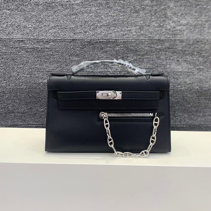 Swift Leather Pochette Rock Handbag Woman Shoulder Bag