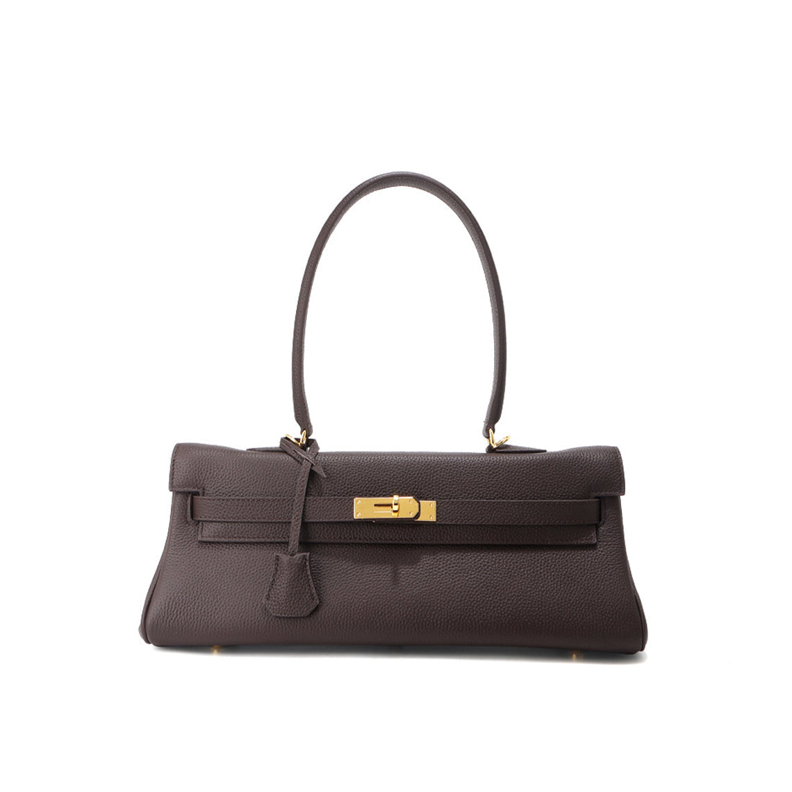 Top Grain Leather Shoulder Bag 35cm