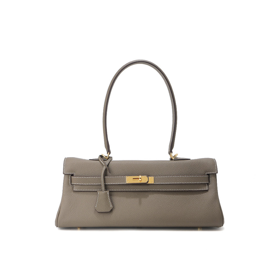 Top Grain Leather Shoulder Bag 35cm