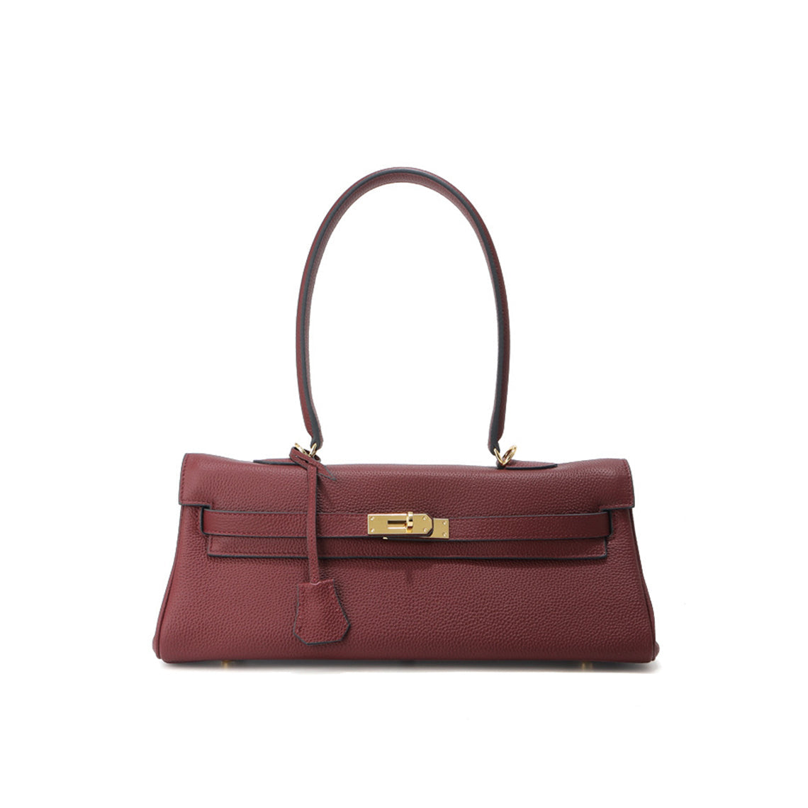 Top Grain Leather Shoulder Bag 35cm