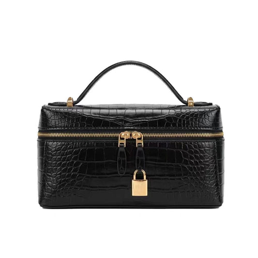Inspired LP23 Extra Handbag | Crocodile Embossed Top Grain Leather
