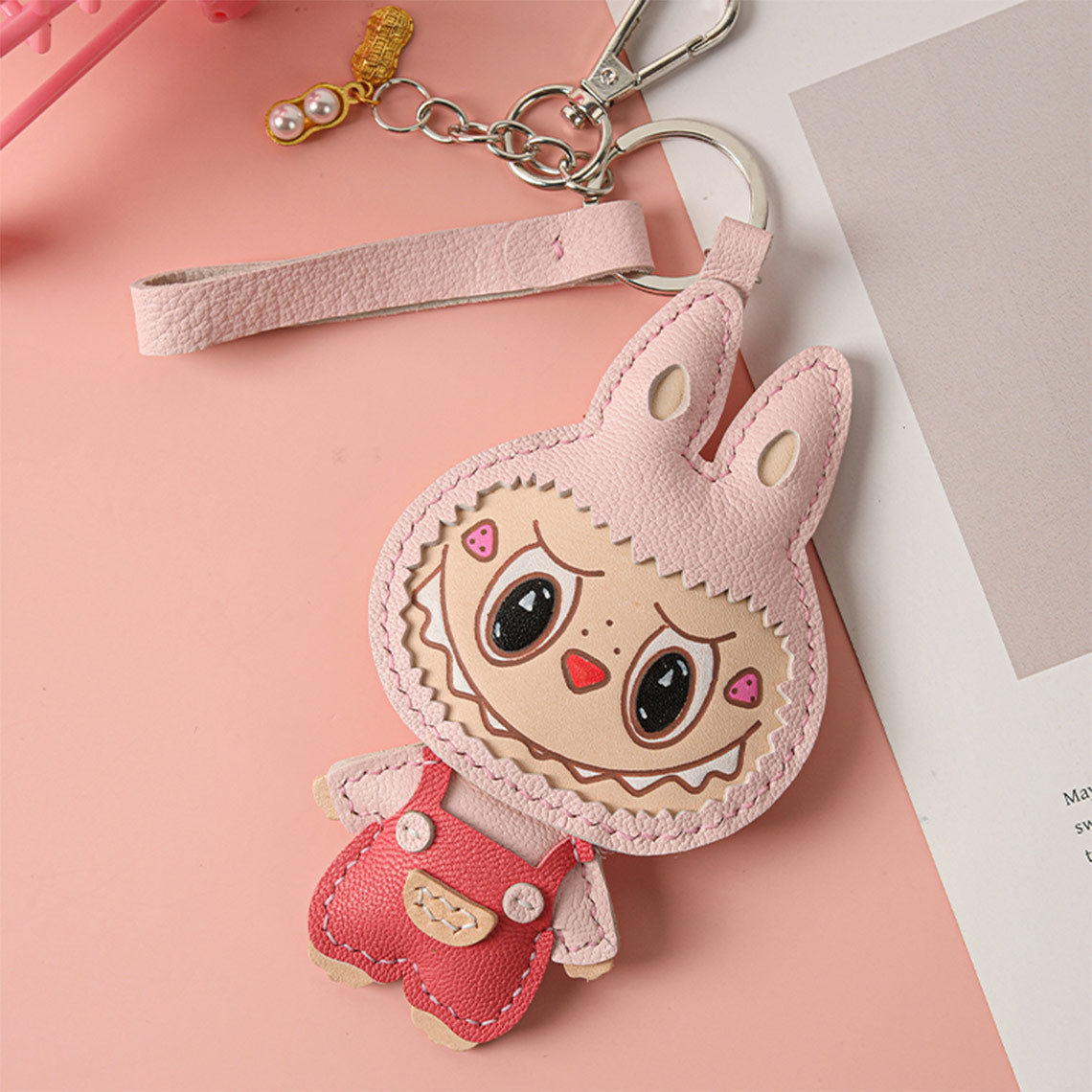 Pink Labubu Doll Keychain DIY Kit | Beginner DIY Projects - POPSEWING®